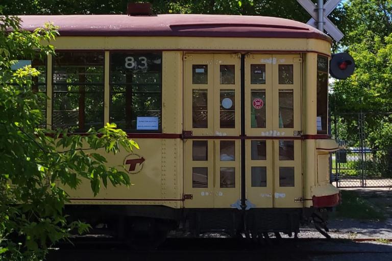 Old tram of montreal 
