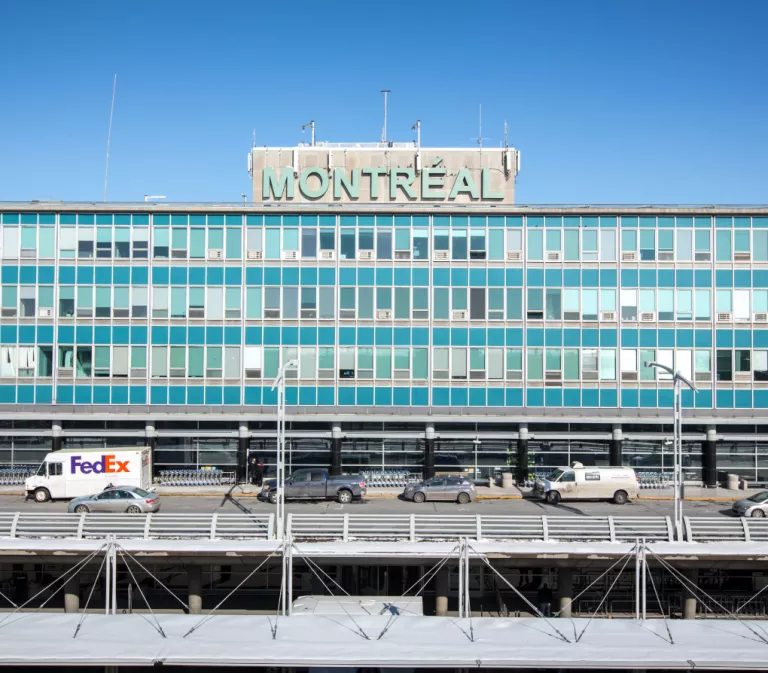 Outside view of Montreal airport