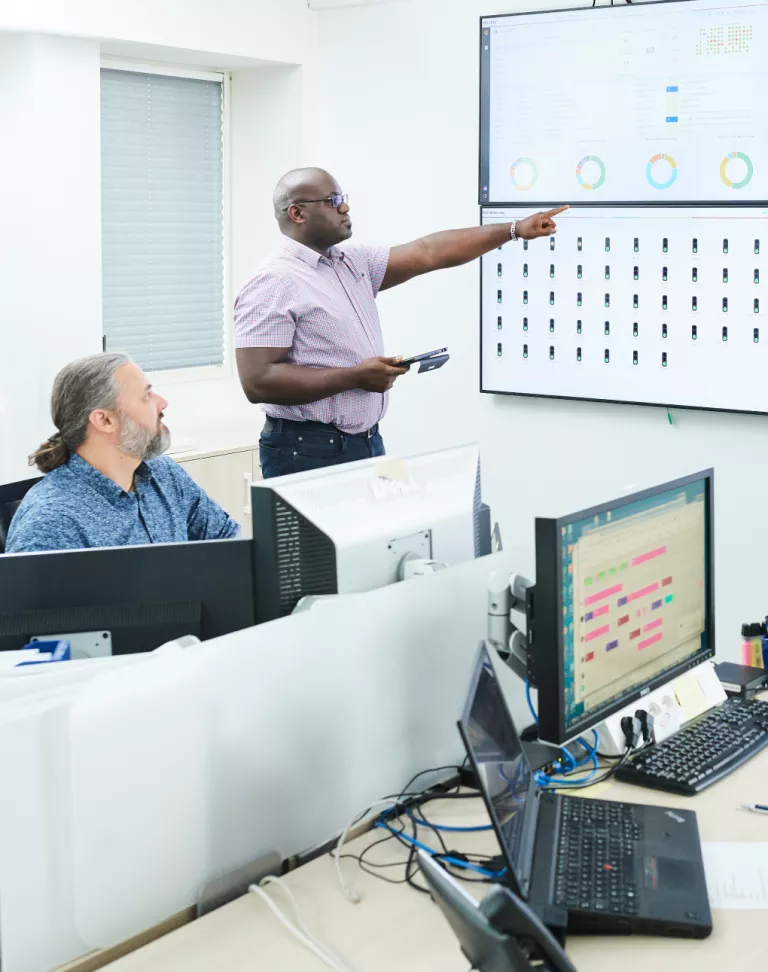 Team working in an office