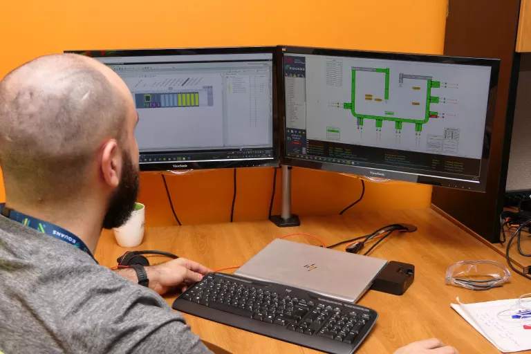 Technician working on a GMOA tool