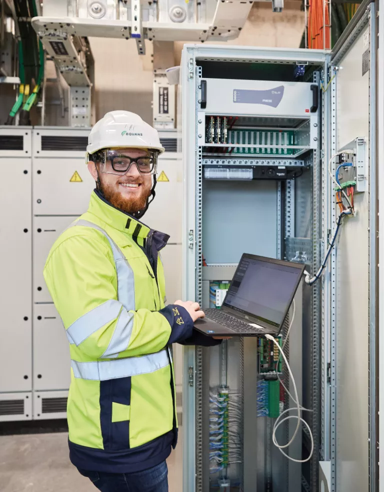 technician working on a system 