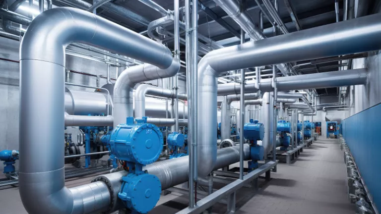 district heating and cooling plant