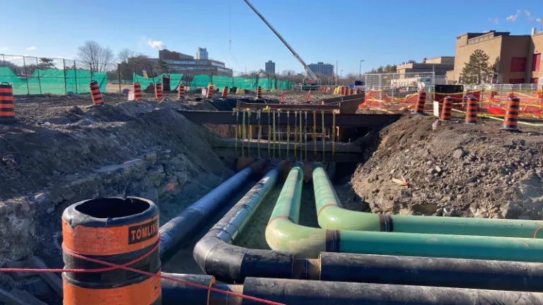 district heating and cooling installation