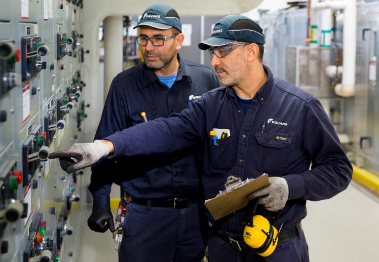 technician working in a facility