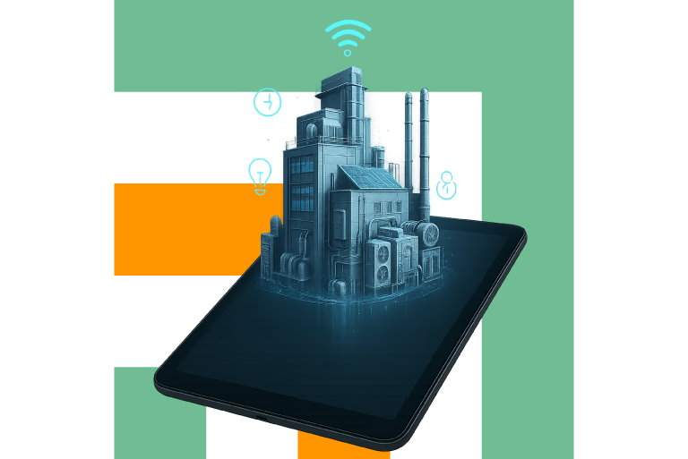 Digital transition illustration from Equans
