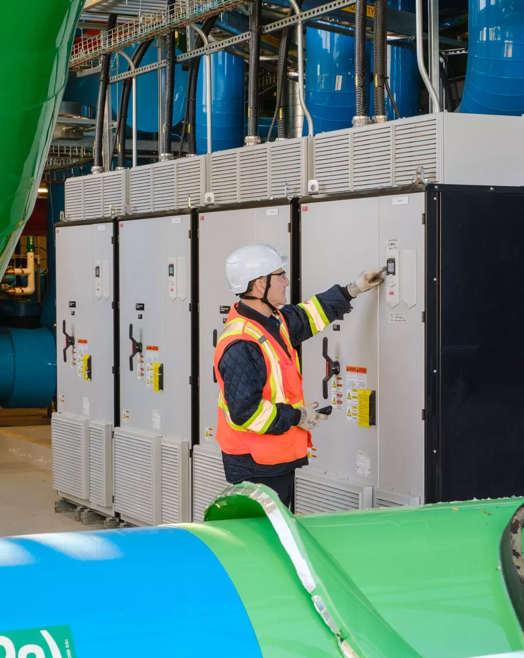 pipes and electrical installations at ESAP DHC
