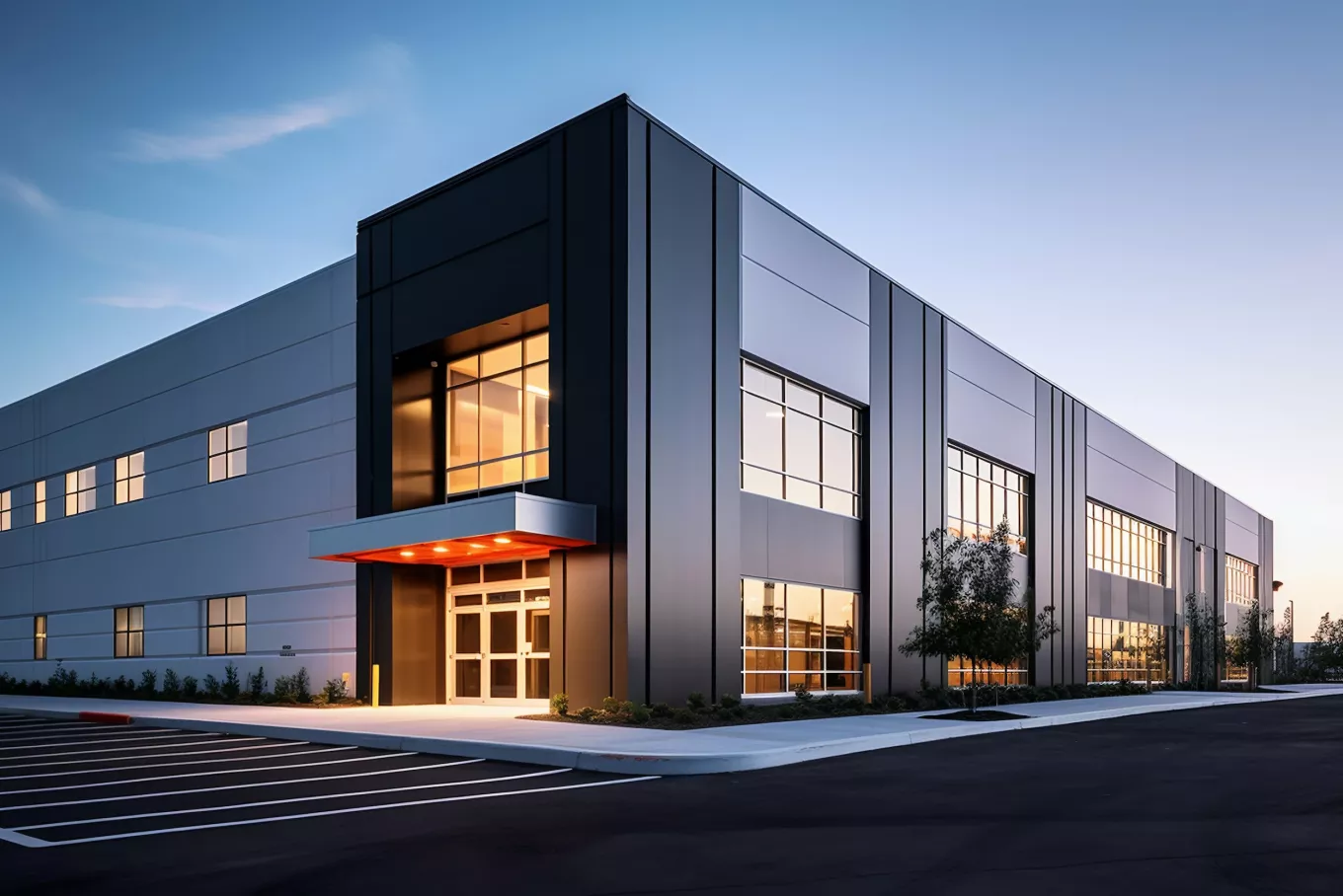Commercial building in a industrial area