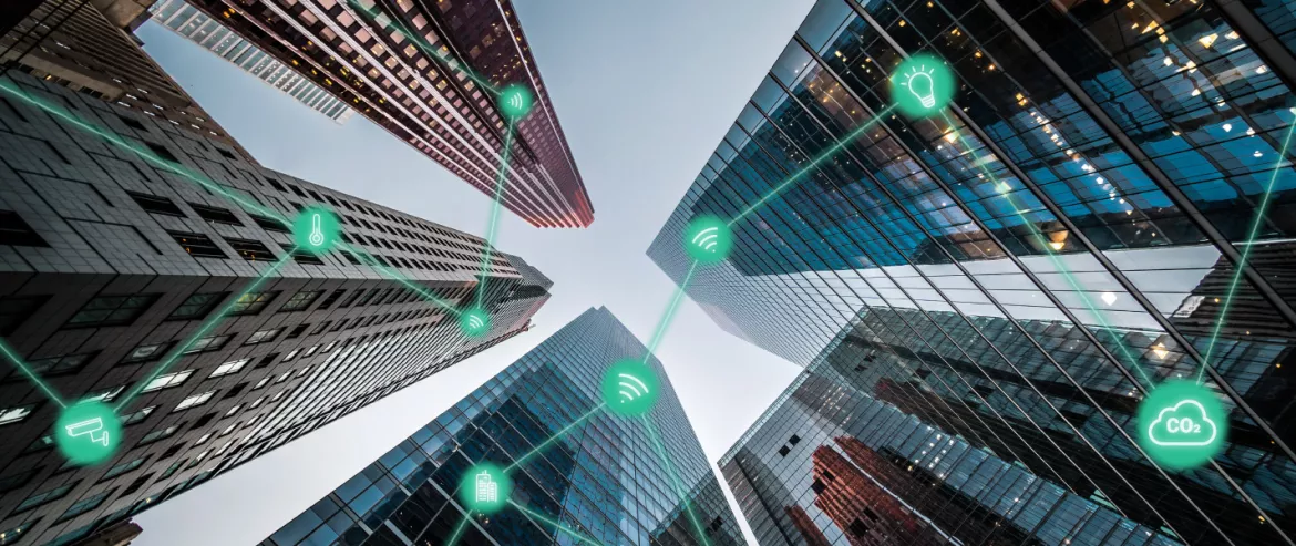 Buildings connected to another