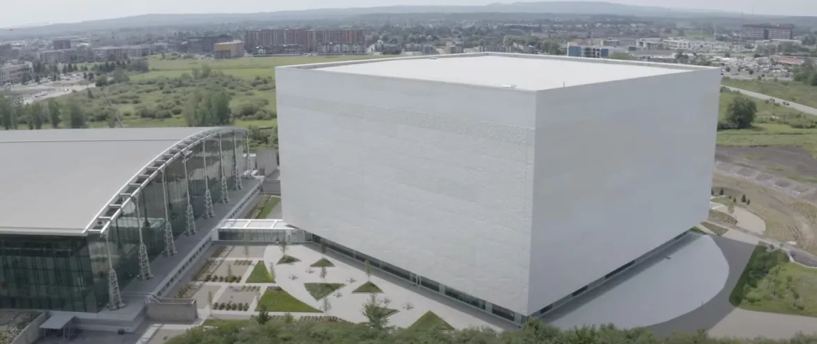 Drone view of the National Archive in Canada