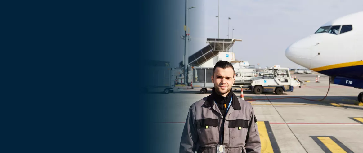Technician at a airport