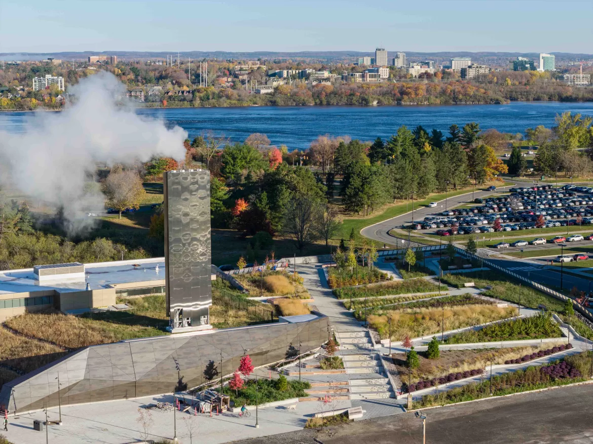 exterior shot of Tunney's Pasture Energy Centre Ottawa