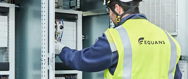 technician working on a system 