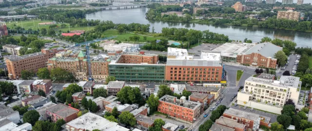 Hopital de verdun aerial shot