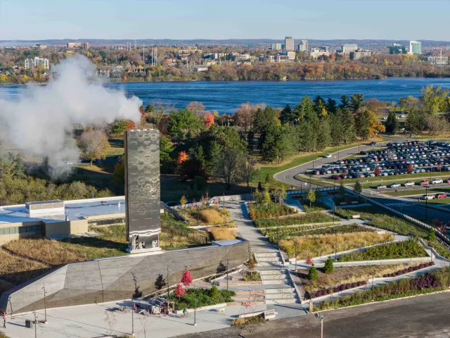 exterior shot of Tunney's Pasture Energy Centre Ottawa