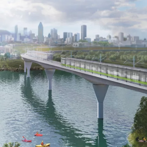 Illustration of Equans Transport met son expertise au service de l’électrification du REM